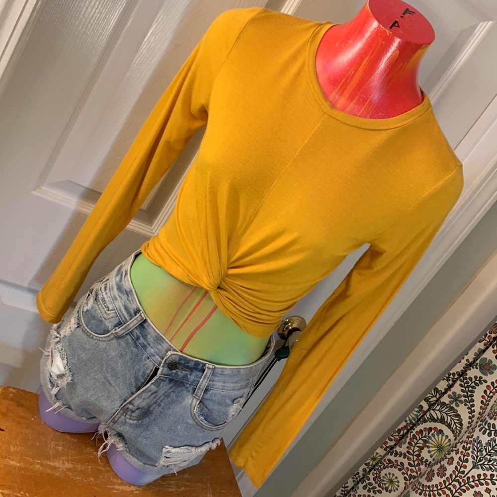 HEARTS & HIPS Knotted up Crop Top